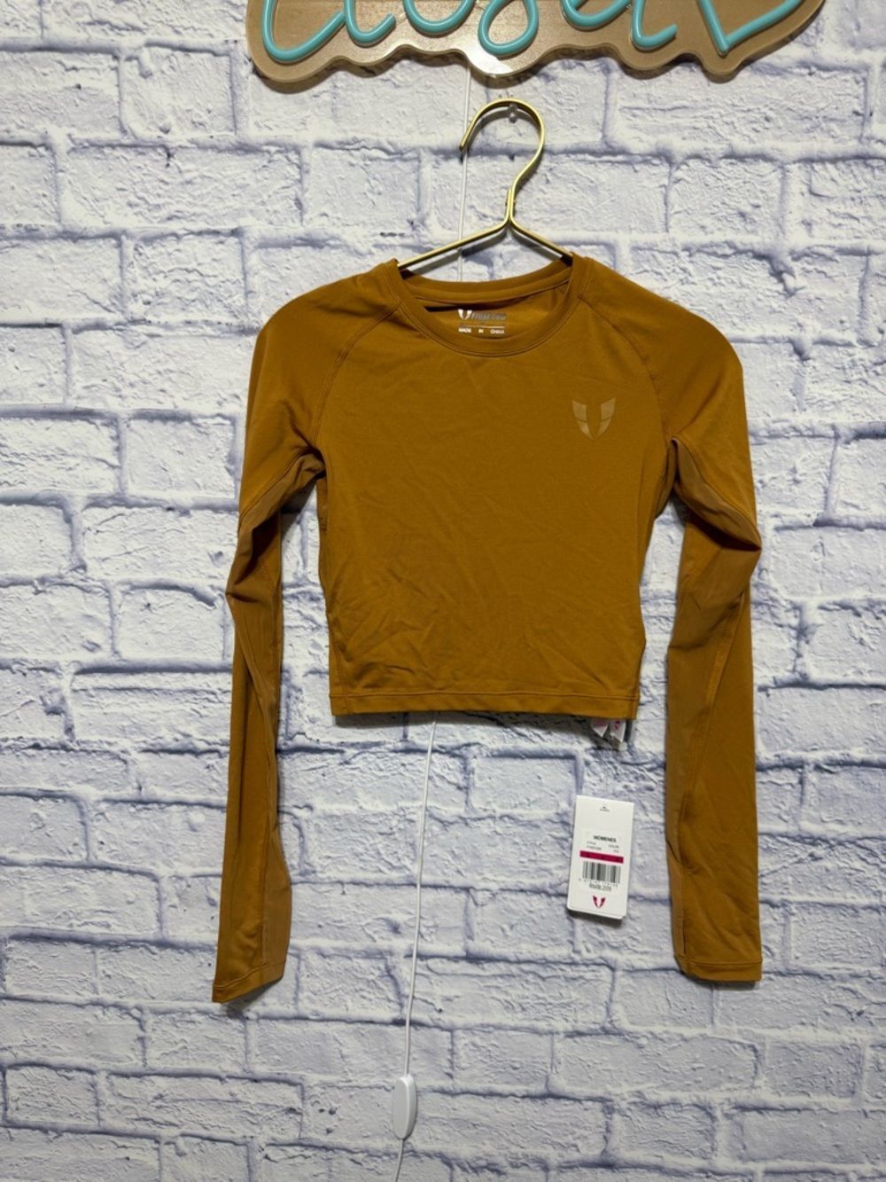 Firm abs Long Sleeve Workout Top TikTok nwt